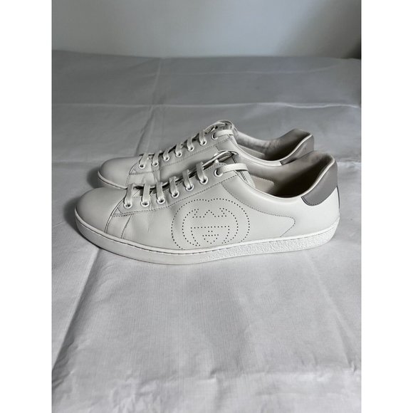 Gucci Ace Interlocking G Mens White Sneakers Size 10 US | 43.5 EU | 9.5 UK/AU - Picture 12 of 16